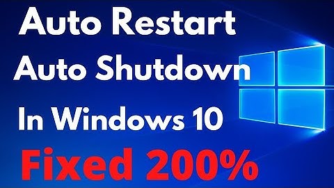 How to Stop Auto Restart Problem Windows 10 / 11 | Fix Laptop/PC Automatic Shutdown Problem😱