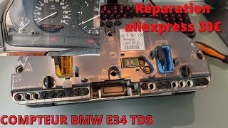 Réparation LCD Compteur BMW E34 525 TDS aliexpress pour 30€