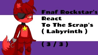 Fnaf Rockstars React To The Scraps Labyrinth 3 3