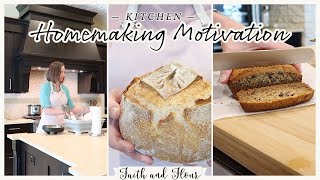 Homemaking Motivation 2021 | Cook & Bake With Me | Easy Family Dinner Idea