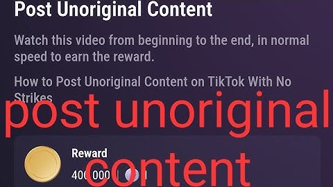 Post Unoriginal Content | TAPSWAP CODE | How to Post Unoriginal Content on TikTok With No Strikes