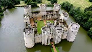 Aerial footage of Rochester Castle and Bodiam Castle , DJI Mavic 2 PRO - 4K Ultra HD, United Kingdom