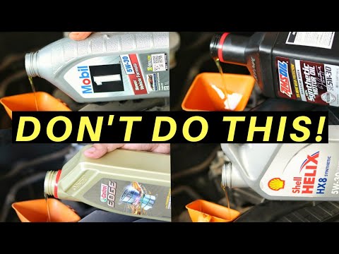 Video: Er det OK at efterfylde motorolie med et andet mærke?