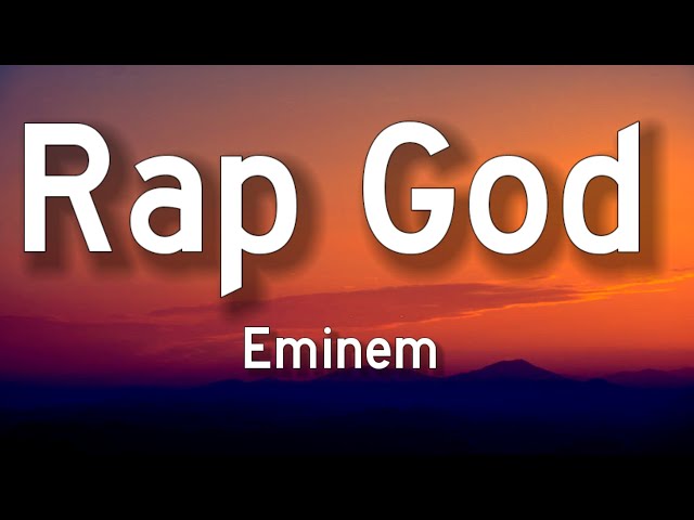 Eminem - Rap God (Lyrics) class=