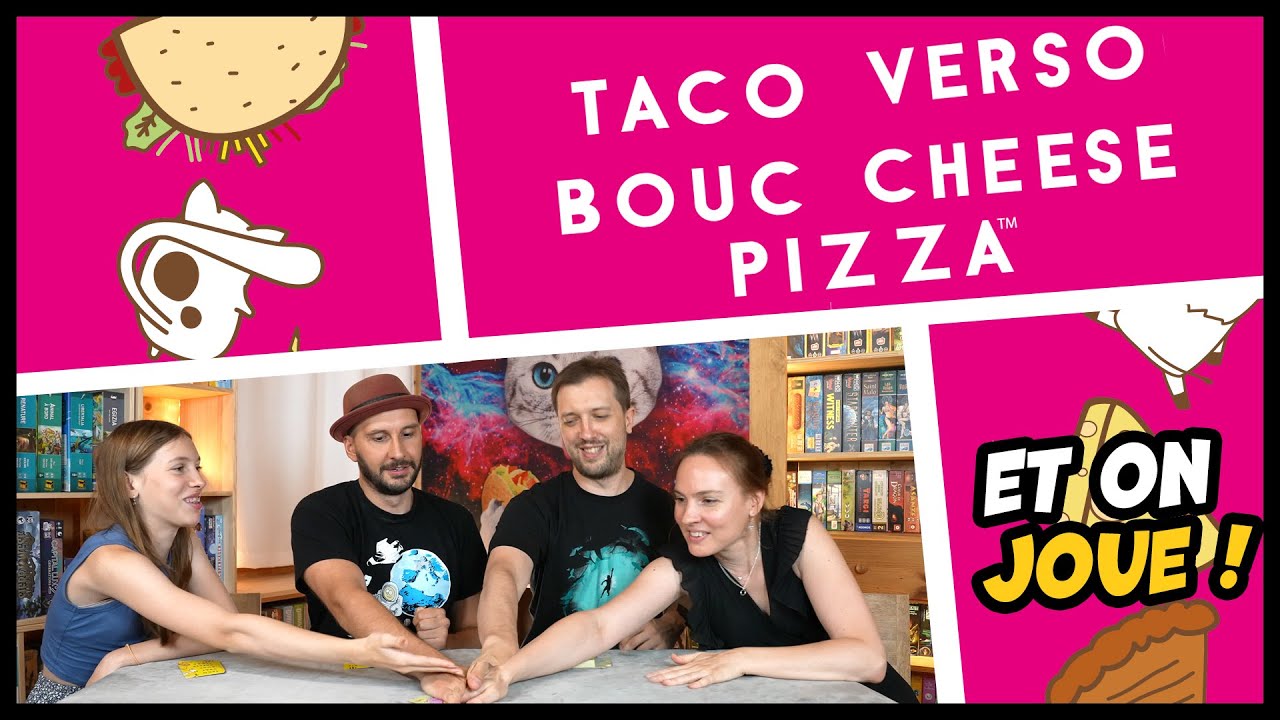 Taco Chat Bouc Cheese Pizza - Test jeu de société - Akoa Tujou