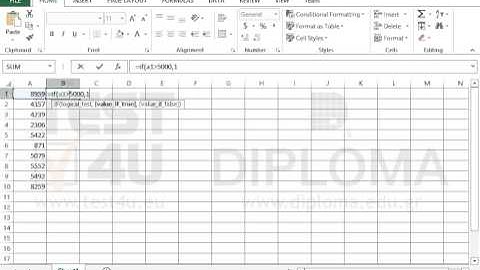 Use the IF function to compare a cell with a number and return a value (Excel 2013)