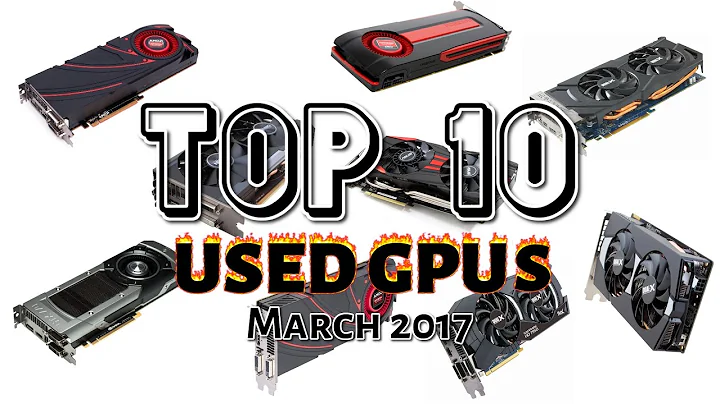 Las 10 Mejores GPUs Usadas: Marzo 2017