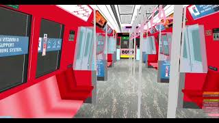 (35th joyride/Overruns) (OpenBVE) C571 set 8099 with Marigold HL ad from Downtown to Central