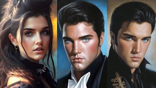 ANGELINA JORDAN / ELVIS PRESLEY - DIGITAL ARTWORK BY ZEUS