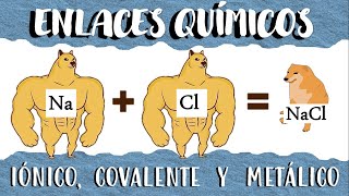 🧪 Tipos de Enlaces Químicos. Iónico, Covalente y Metálico