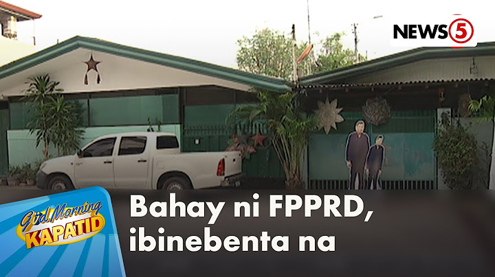 Bahay ni ex-pres. Duterte sa Davao City, ibinebenta na