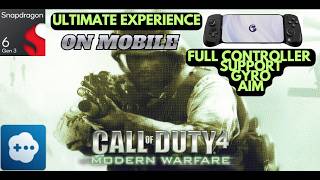 Call of Duty 4 Modern Warfare on Mobile with Controller and Gyro New Gamehub Snapdragon 6 gen 3