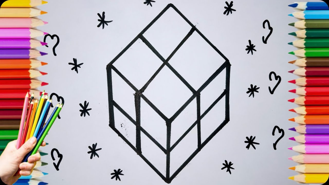 Easy Cube drawing 