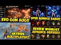 REVIEW WISHLIST ADVANCE SERVER !! Bocoran Evo Gun AUG Terbaru, Skydive Multiplayer, Bundle Baru FF