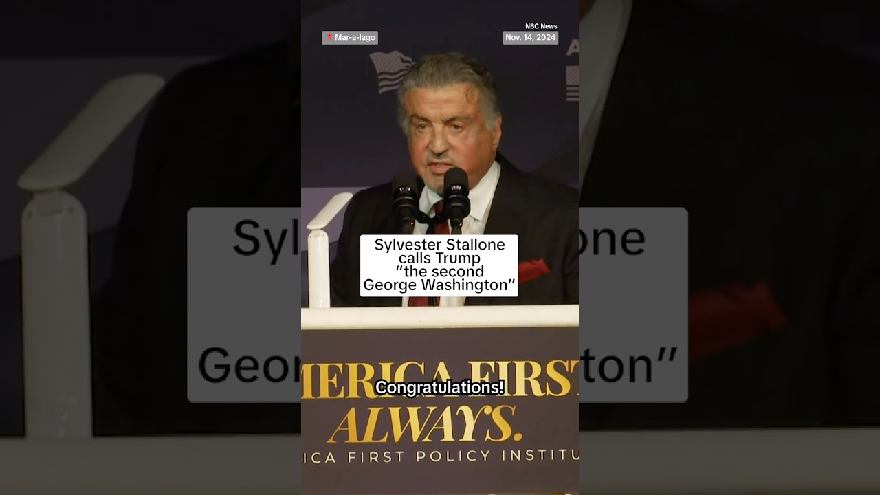 Sylvester Stallone calls Trump “the second George Washington” Sylvester Stallone calls Trump “the second George Washington”
