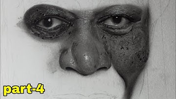 Hyperealistic pencil sketch of Morgan Freeman🔥🔥part-4 || watch full video and subscribe my channel