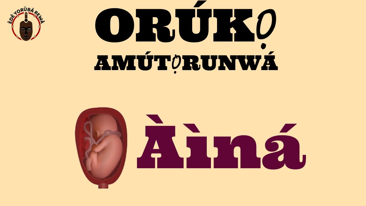 AINA How To Pronounce And Write Some Yoruba Names From Birth In 