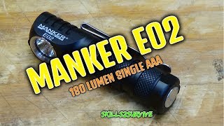 MANKER E02 - 180lm Single AAA- ANGLE HEAD
