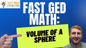 How to Find the Volume of a Sphere on GED Math [Fast Lesson]