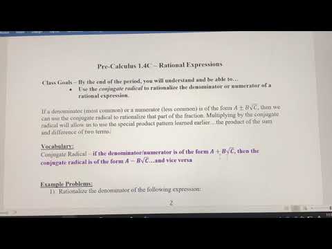 Using the Conjugate