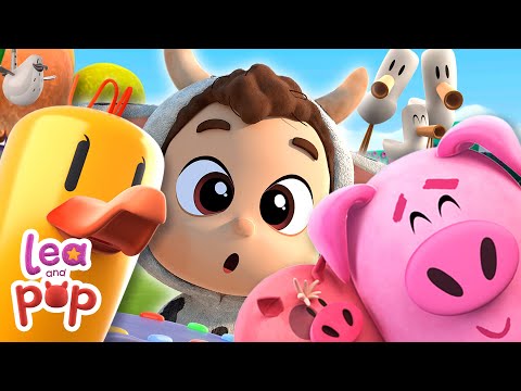 Learn Animals Sounds with Lea and Pop and more Educational SONGS for KIDS