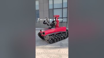 Robot show of Explosion-proof RXR MC80BD firefighting robot