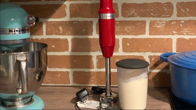 Cheap vs expensive hand blender kits:  Basics corded vs. KitchenAid  cordless 