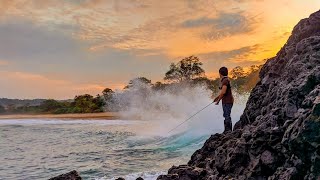 Spot Bluefin Trevally || Ultralight Fishing Pinggiran Pantai Pulau Keris - Fishing Adventure