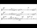 Blues Walk ｰ Easy Solo Example for Alto Sax