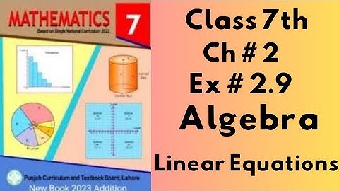 Class 7th, Ch no 2 , Ex no 2.9 (Complete ), Algebra ( Algebraic Expressions ), SNC, PTB.