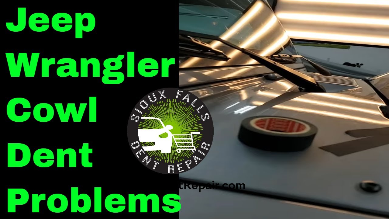 Jeep Wrangler Cowl Dent Problems Paintless Dent Repair Tech Tip