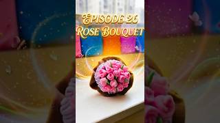 ✨Episode 26: Miniature clay Rose Bouquet.#InoorClayStudio #clayrosebouquet #clayflower ##rosebouquet