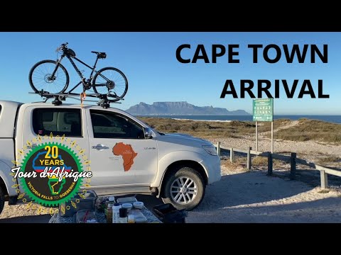 Arriving to Cape Town on the Tour d'Afrique