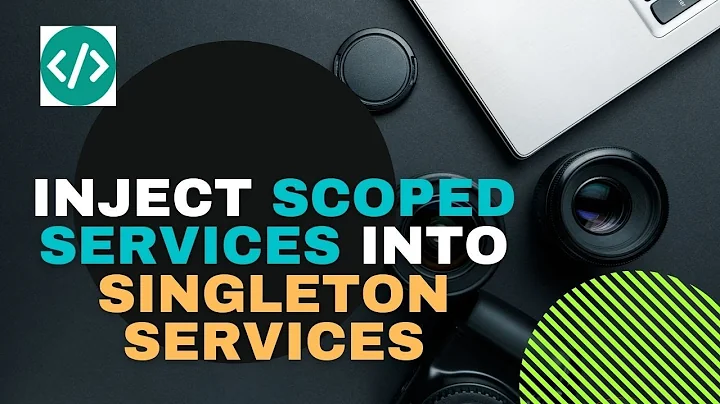 ASP.Net Core: How to inject scoped services into singleton services (or background services)