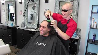 Getting a haircut from a blind guy (in sitcom form) - Real