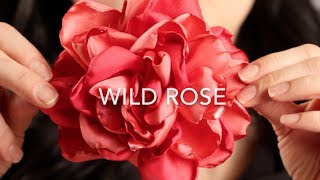 How To Make A Fabric Hair Flower | Beautiful Wild Rose!