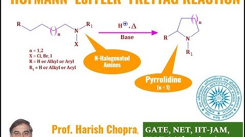 Hofmann–Löffler–Freytag Reaction | Prepare for GATE, NET