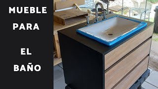 COMO HACER MUEBLE PARA EL BAÑO O ANTE BAÑO FLOTANTE  MODERNO!!