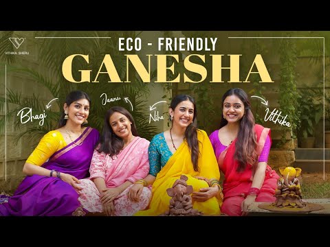 We Made Ganesha With Our Own Hands!🥹❤️ | Nihaa x Jaanu x Bhaagi x Vithika | DIY | Ep - 259
