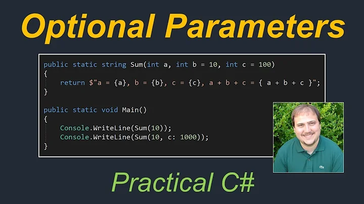 Practical C# - Named and Optional Parameters