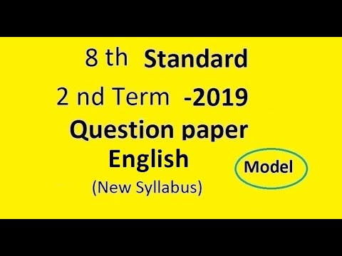 8th first midterm question paper 2020 image