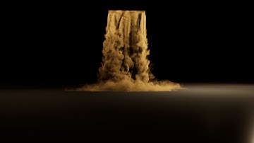 Sand Waterfall 3D VDB Pack - Unreal Engine pack