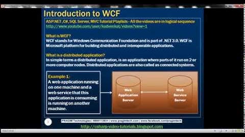 Introduction to Windows Communication Foundation (WCF), Introduction to WCF