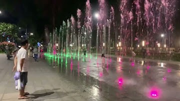 Phun Nước Đèn Màu Ở Công Viên Tôn Đức Thắng TP Long Xuyên An Giang
