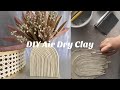 Easy Air dry clay ideas for beginners | DIY aesthetic vase | 지점토 오브제 만들기