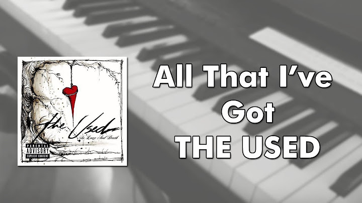 All That I've Got Piano version - Piano performance video thumbnail
