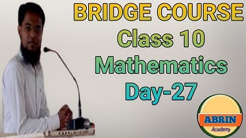 Class 10 | Bridge course | Day-27 | Math | Urdu Medium |
