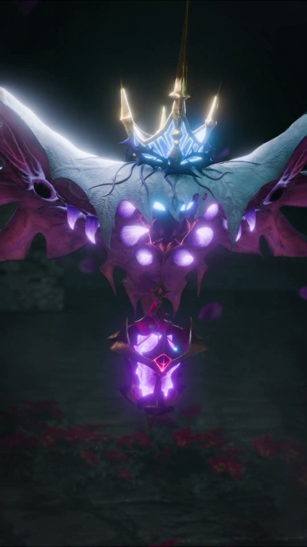 The dual-form skin, transforming based on enemy takedowns, highlighting Alpha's overwhelming power.