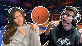 Getting dunked on by my boyfriend...a numerous amount of times..
