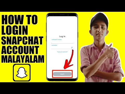How To Login Snapchat Account | In Malayalam | Naseer Alie